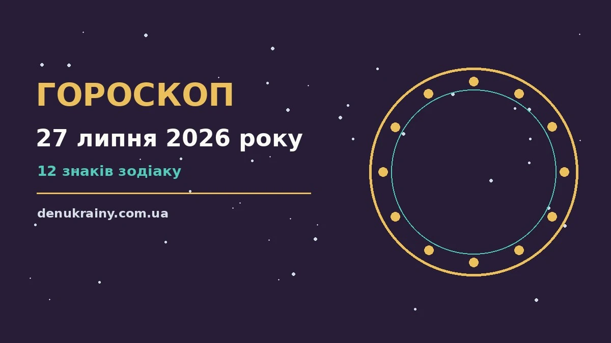 Гороскоп на 27 липня 2026 року: можливості цього дня для нових справ і розмов
