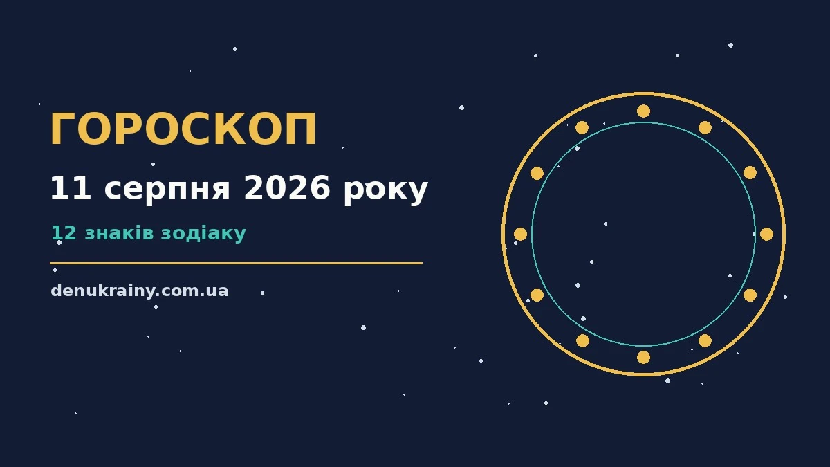 Гороскоп на 11 серпня 2026 року: можливості цього дня для нових справ і розмов