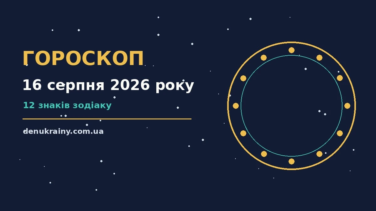 Гороскоп на 16 серпня 2026 року: можливості цього дня для нових справ і розмов