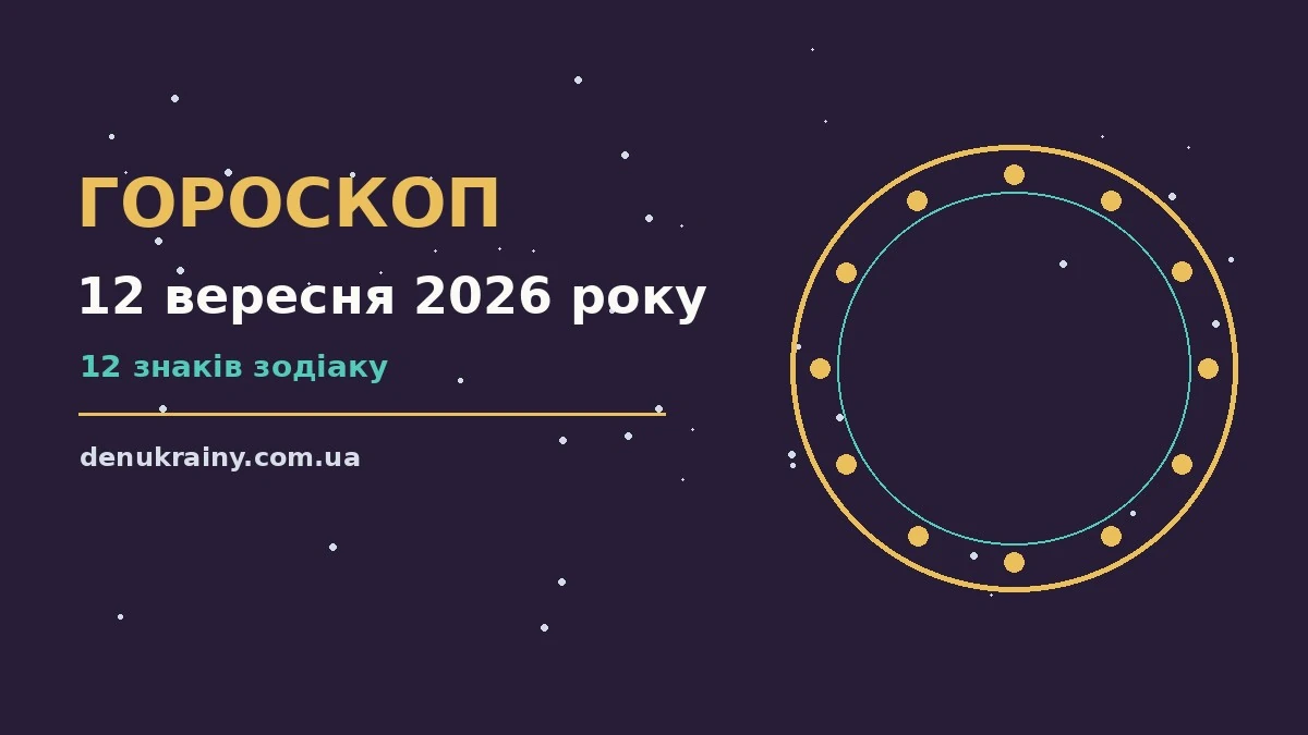 Гороскоп на 12 вересня 2026 року: можливості цього дня для нових справ і розмов