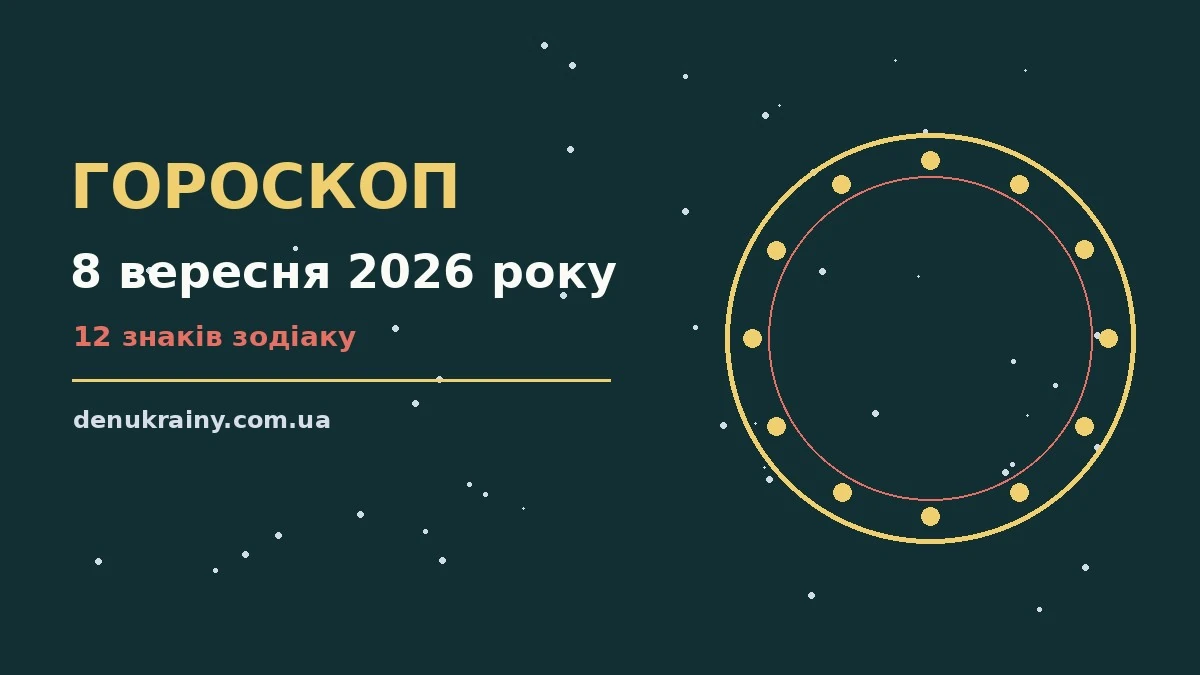 Гороскоп на 8 вересня 2026 року: можливості цього дня для нових справ і розмов