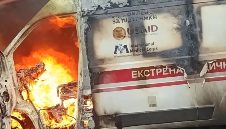 Херсон: дрон влучив у «швидку», Прокудін повідомив про поранених медпрацівників