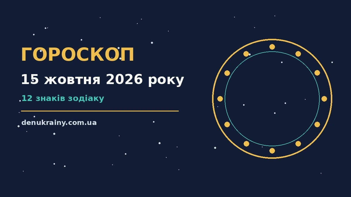 Гороскоп на 15 жовтня 2026 року: можливості цього дня для нових справ і розмов