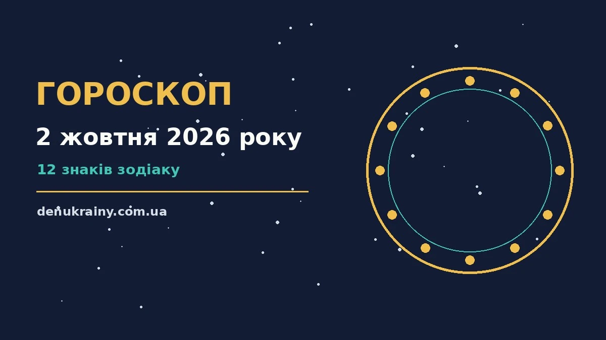Гороскоп на 2 жовтня 2026 року: можливості цього дня для нових справ і розмов