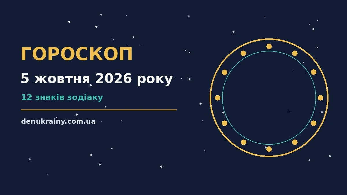 Гороскоп на 5 жовтня 2026 року: можливості цього дня для нових справ і розмов