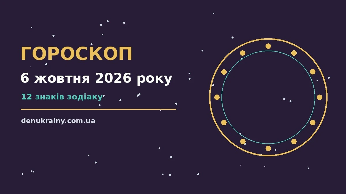 Гороскоп на 6 жовтня 2026 року: можливості цього дня для нових справ і розмов