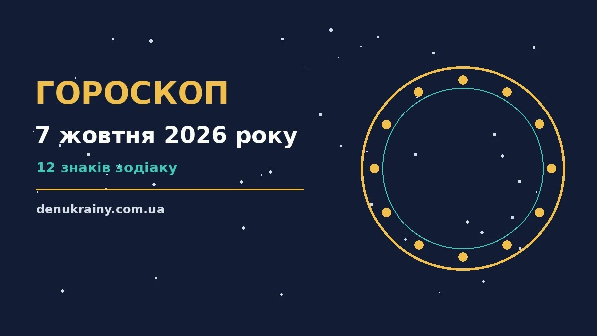 Гороскоп на 7 жовтня 2026 року: можливості цього дня для нових справ і розмов